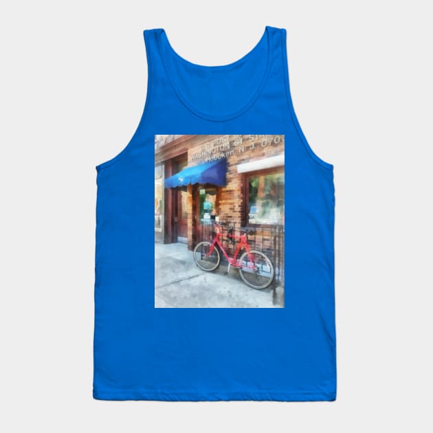 Hoboken NJ - Bicycle By Post Office Tank Top by SusanSavad